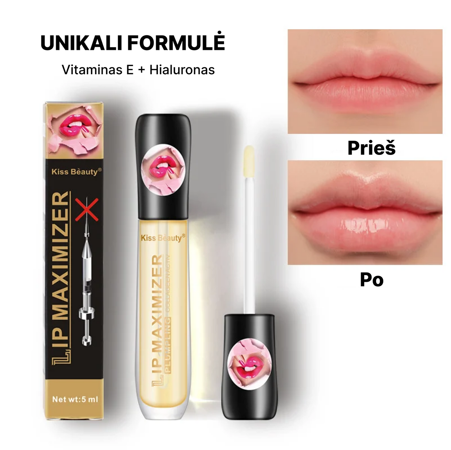 Lūpų apimtį didinantis serumas