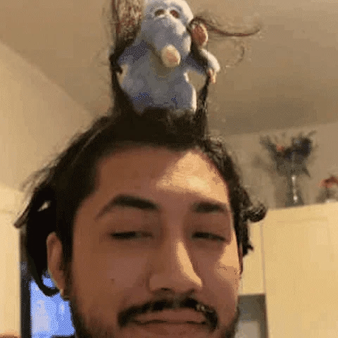 Žaismingas plaukų lankelis su segtukais