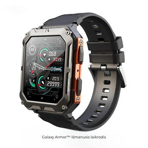 Galaxy Armor™ išmanusis laikrodis - sutaupykite 100 €+ už nesunaikinamą išmanųjį laikrodį, skirtą iOS ir 