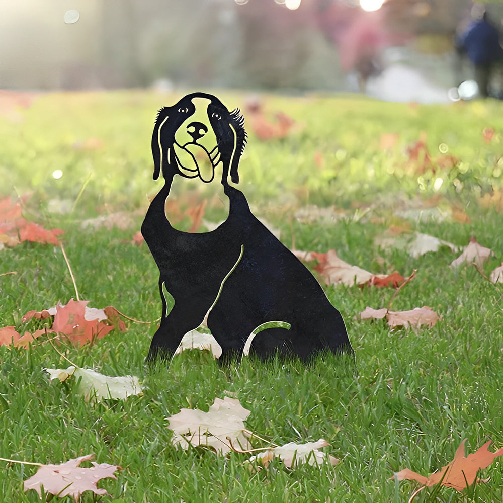 Auksaspalvio retriverio metalinė dekoracija