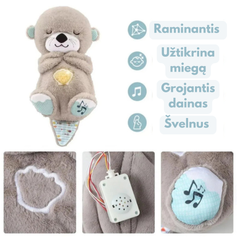 Atpalaiduojantis kvėpuojantis meškinas - migdukas