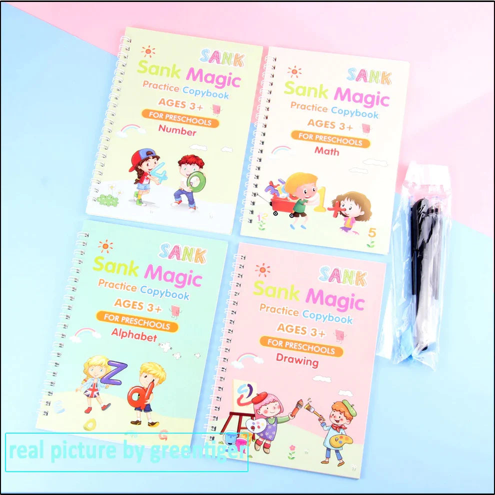 \Magic Practice Books\" daugkartinis pratybų rinkinys vaikams (nuo 3+ amžiaus)"
