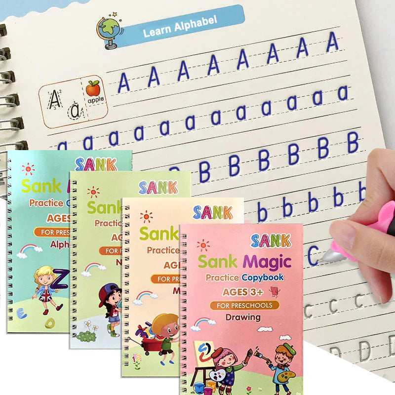 \Magic Practice Books\" daugkartinis pratybų rinkinys vaikams (nuo 3+ amžiaus)"