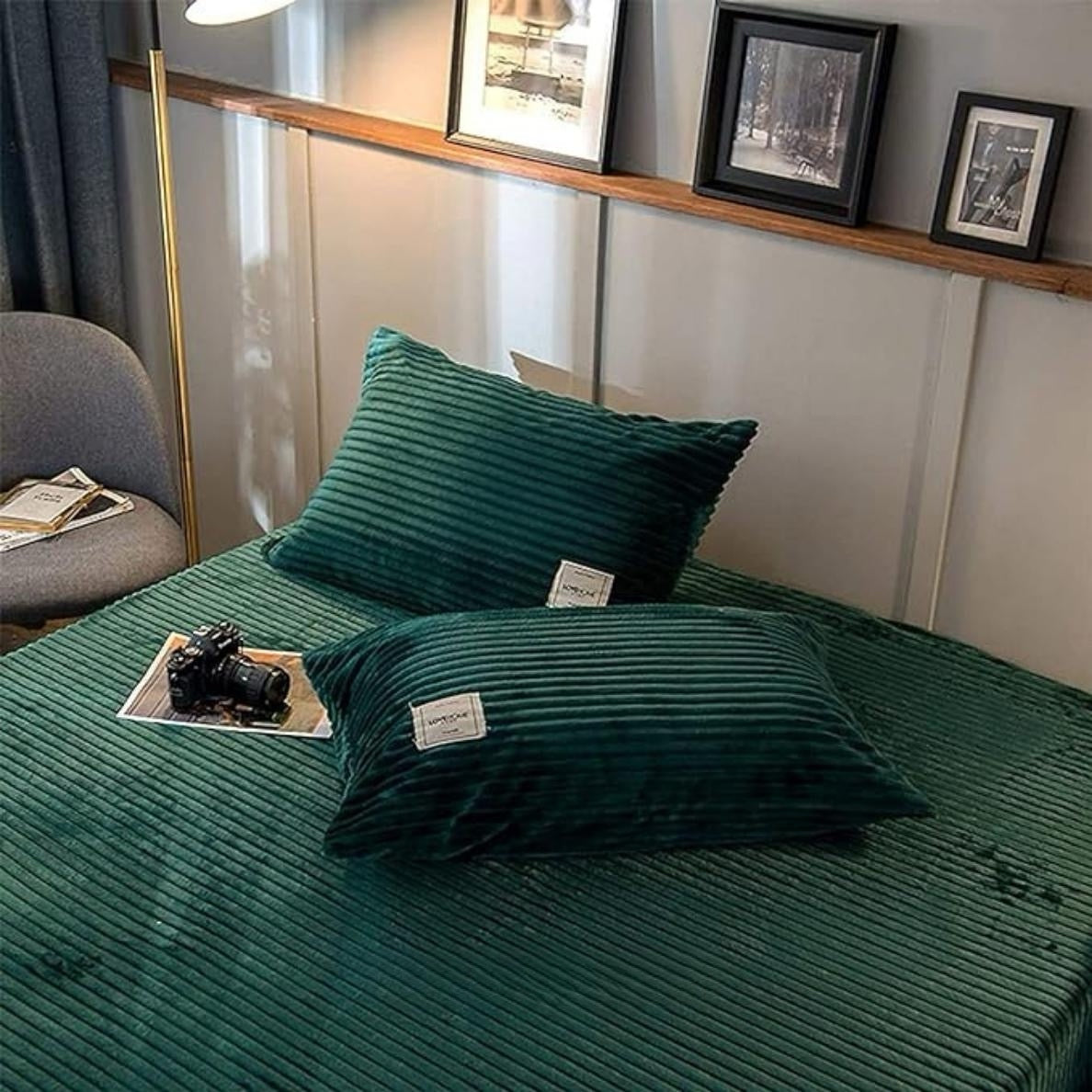 Aksominės vilnos audinio antklodės užvalkalas | Reguliuojamas patogumas kiekvienam metų laikui, stilingas ir minkštas