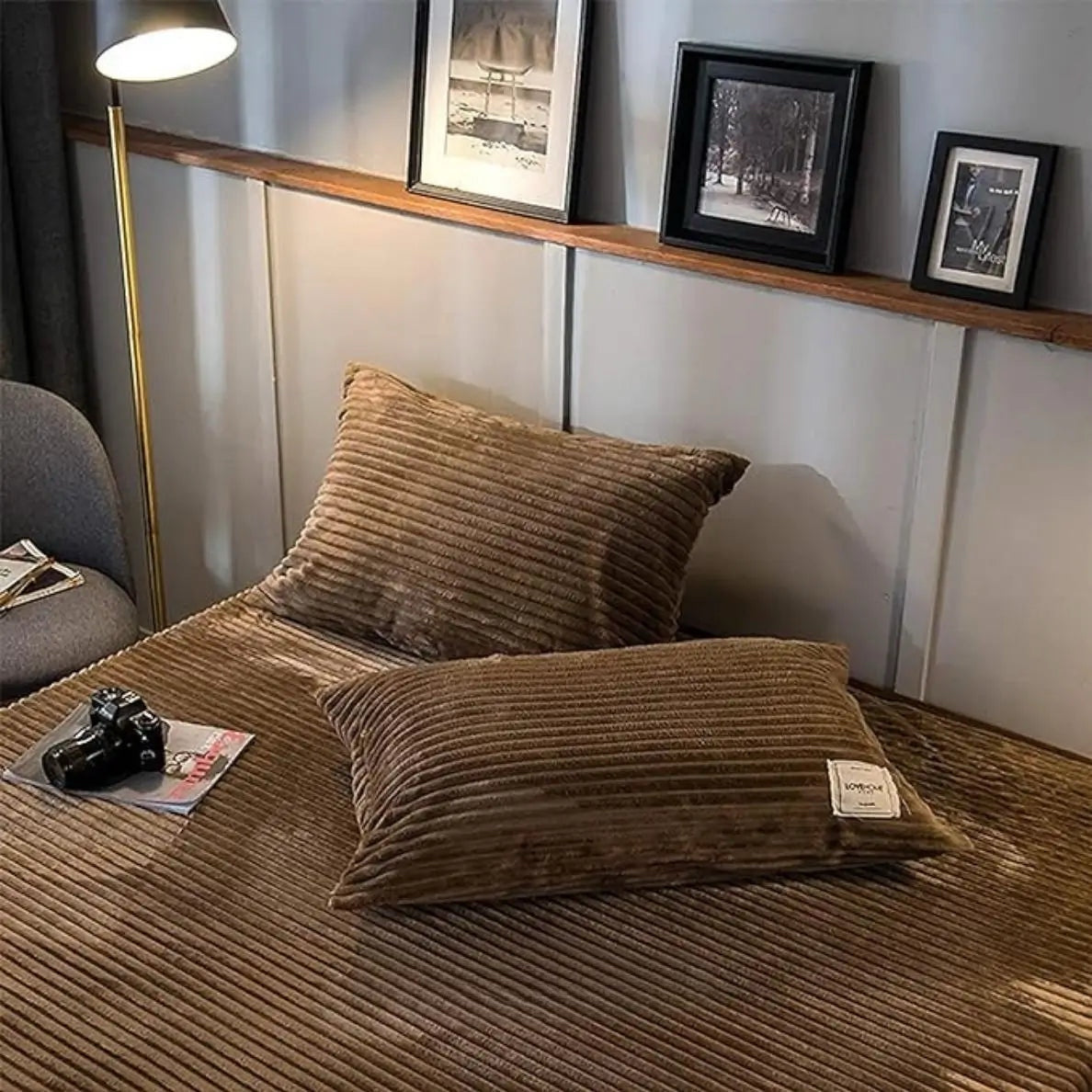 Aksominės vilnos audinio antklodės užvalkalas | Reguliuojamas patogumas kiekvienam metų laikui, stilingas ir minkštas