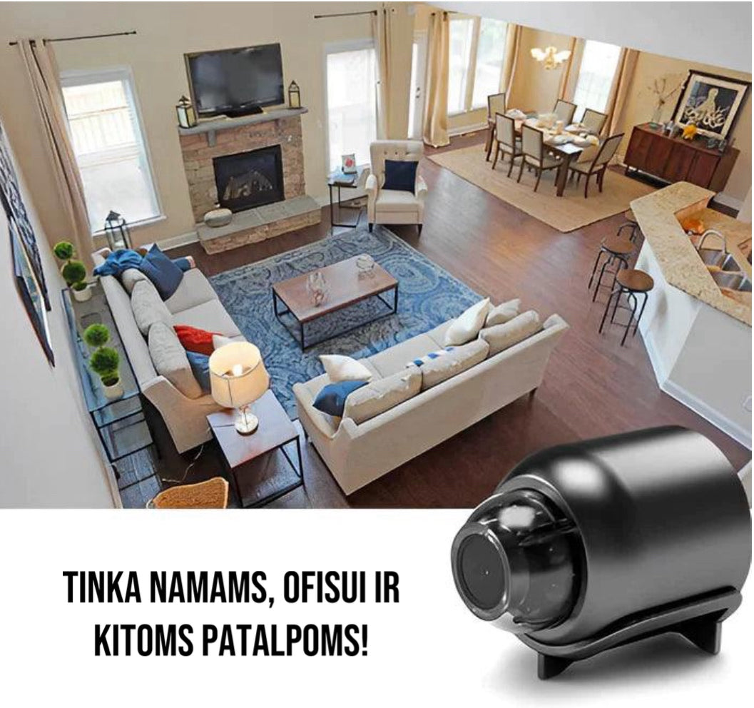 Mini \WiFi\" kamera 1080P HD su naktiniu matymu"