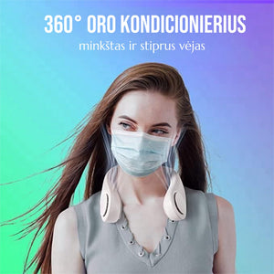 AirCollar™ nešiojamasis kaklo ventiliatorius