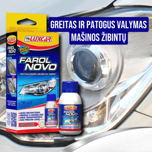 \Luxcar\" priekinių žibintų skystas valiklis"