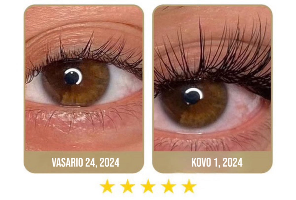 Veganinis blakstienų augimo serumas