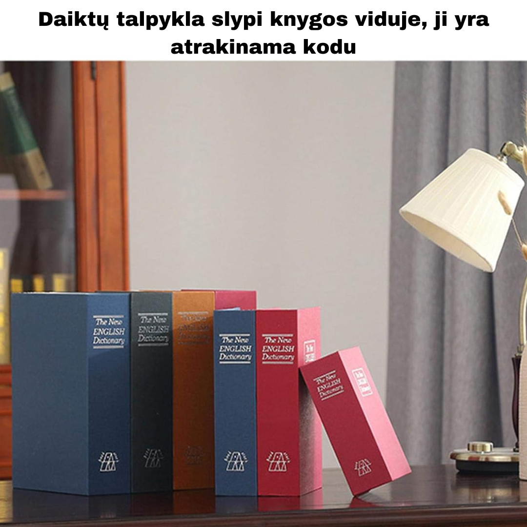 Knygos pavidalo daiktų slėptuvė
