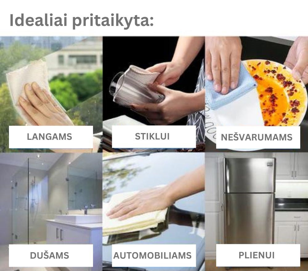 Mikropluošto šluostės (5 vnt.)