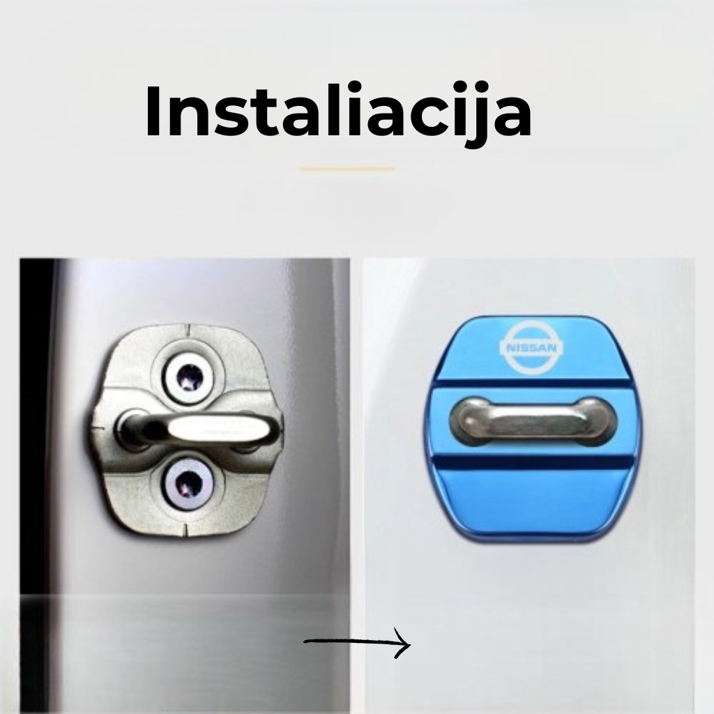 Prabangios durų spynos apsaugos pagalvėlės | 4 vnt.