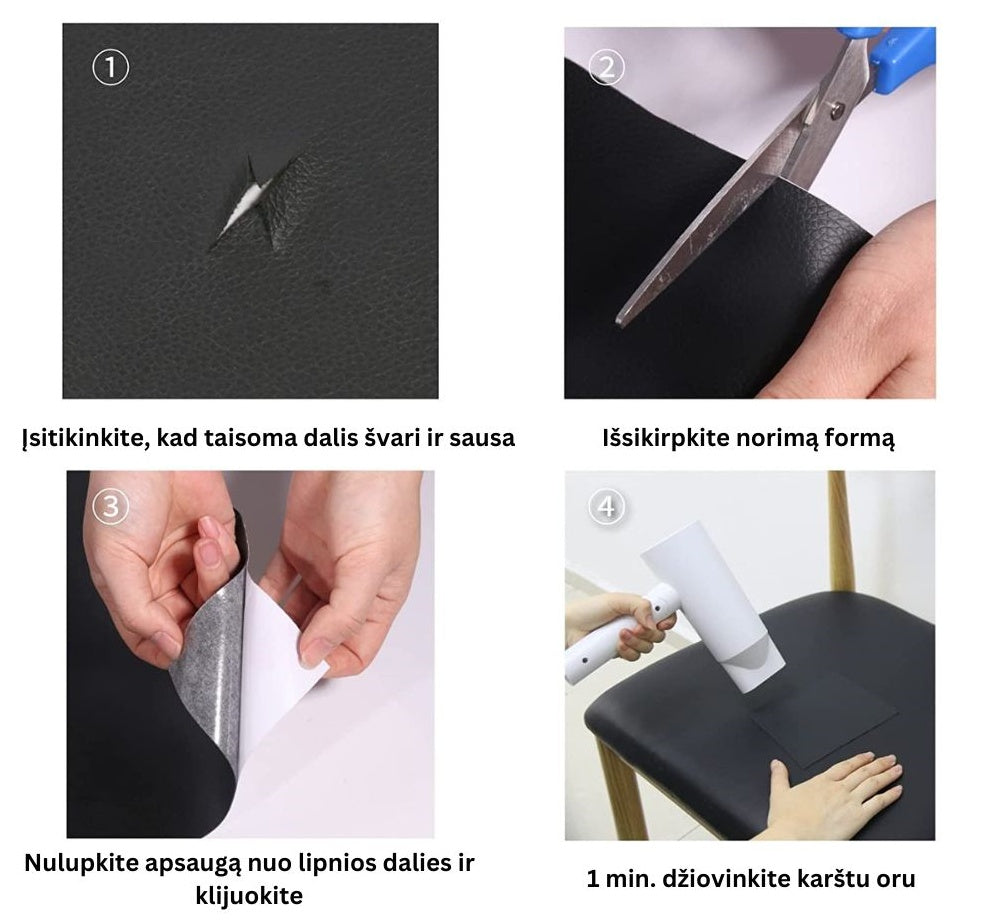Pleistras odiniams baldams (3vnt)