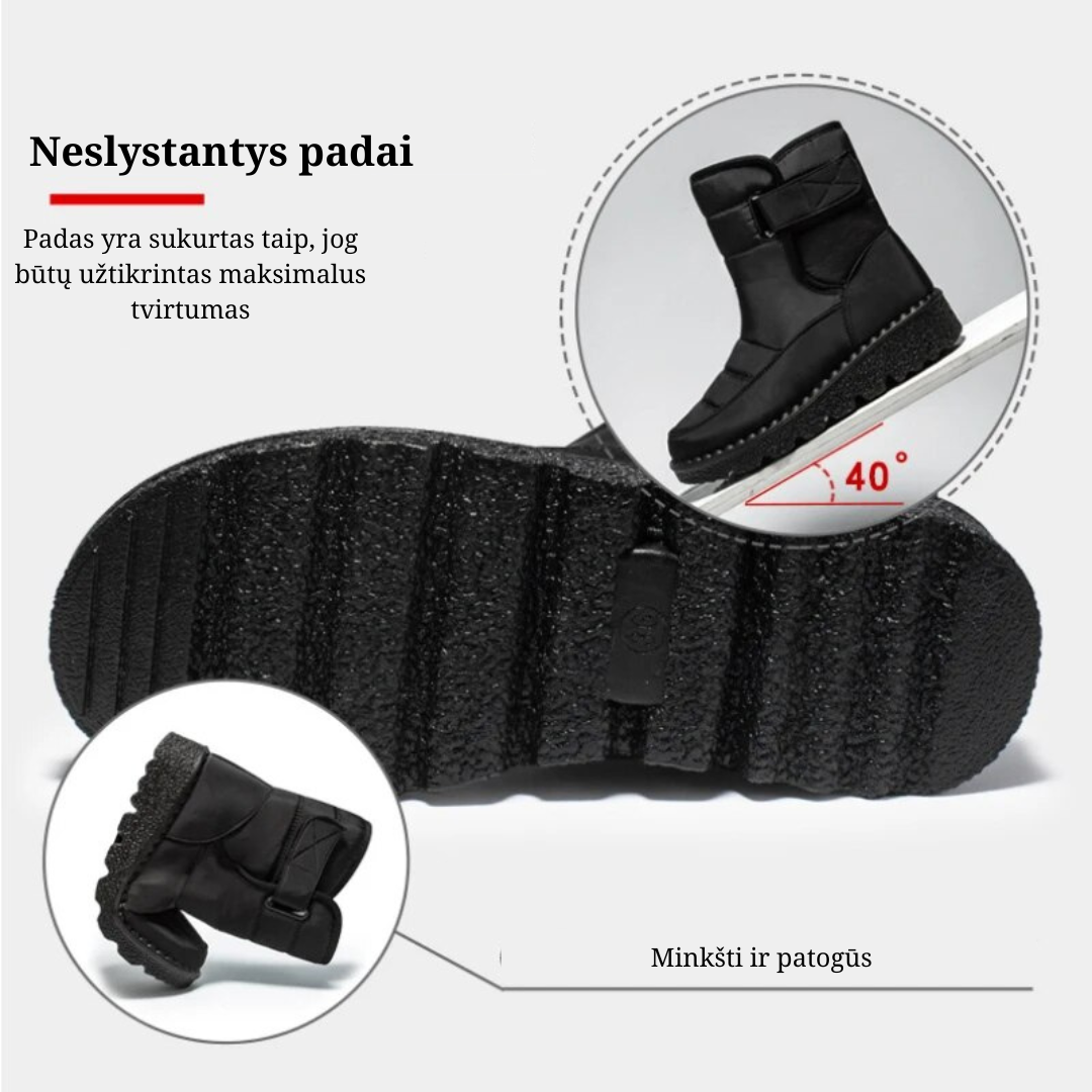 Neperšlampantys moteriški batai