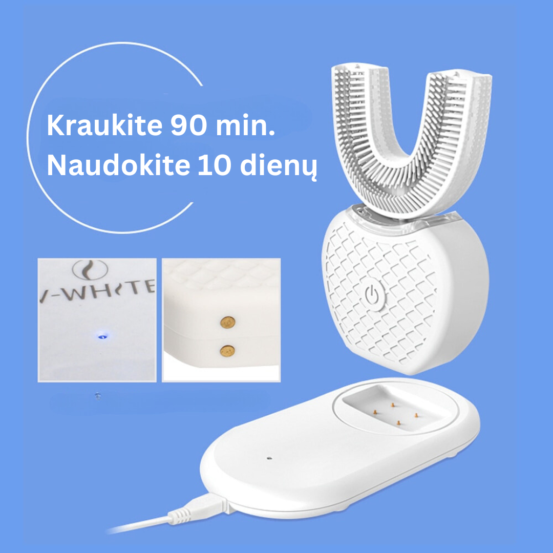 U formos ultragarsinis dantų šepetėlis