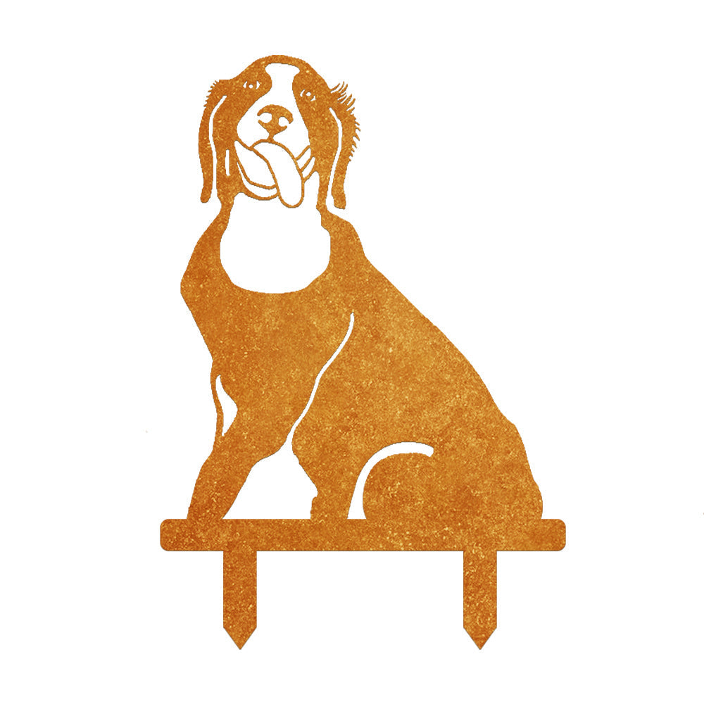 Auksaspalvio retriverio metalinė dekoracija