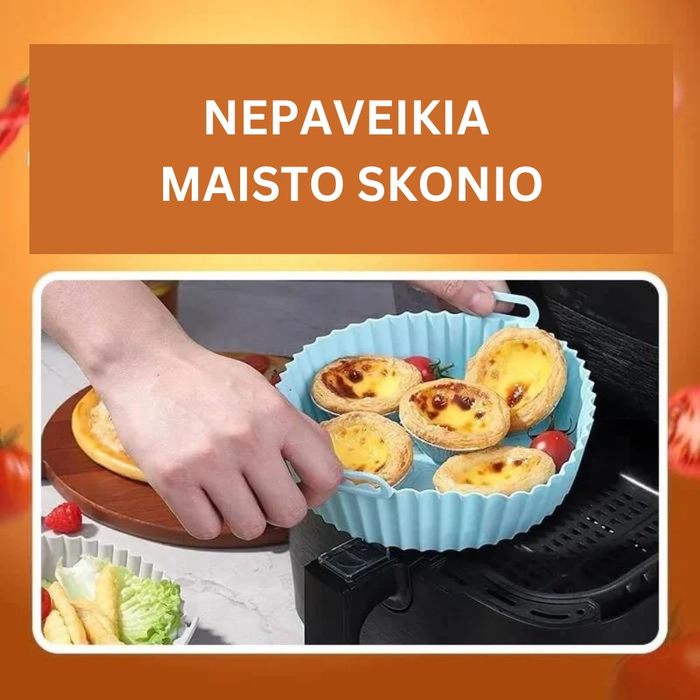 Oro gruzdintuvės silikoninis kepimo padėklas