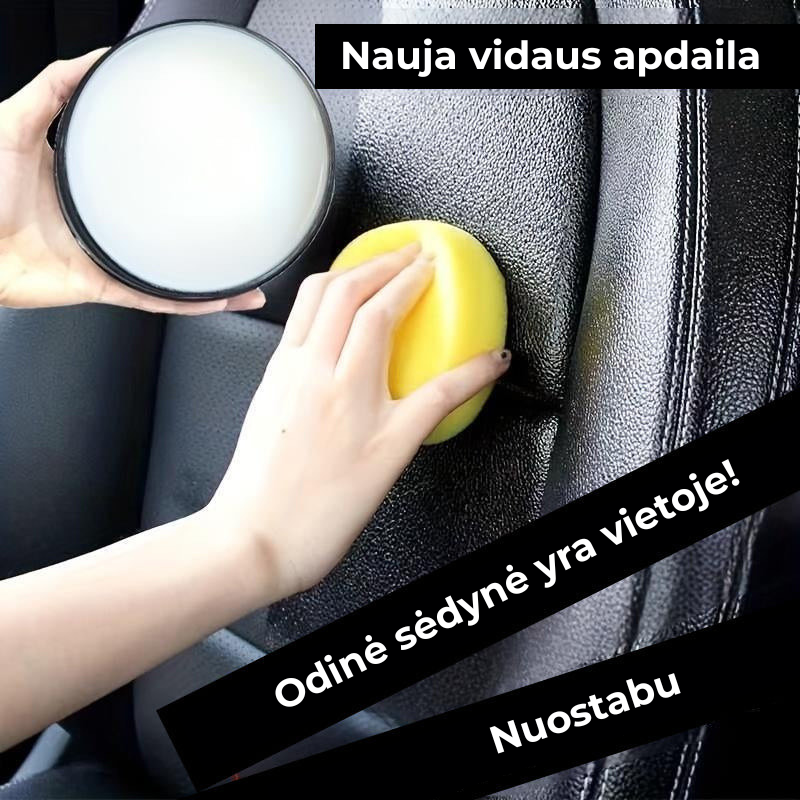 Odinių automobilių sėdynių priežiūros tepalas