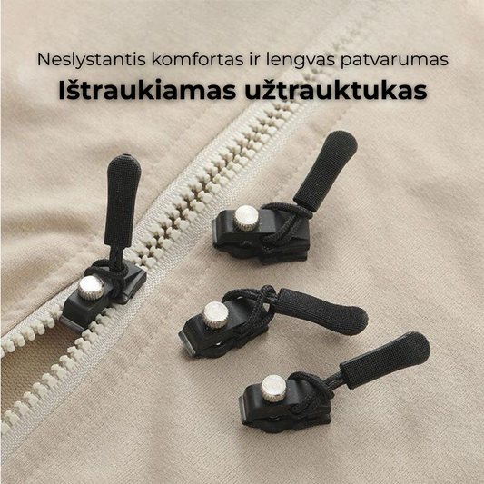 Kokybiški užtrautukai rūbams (6 vnt.)