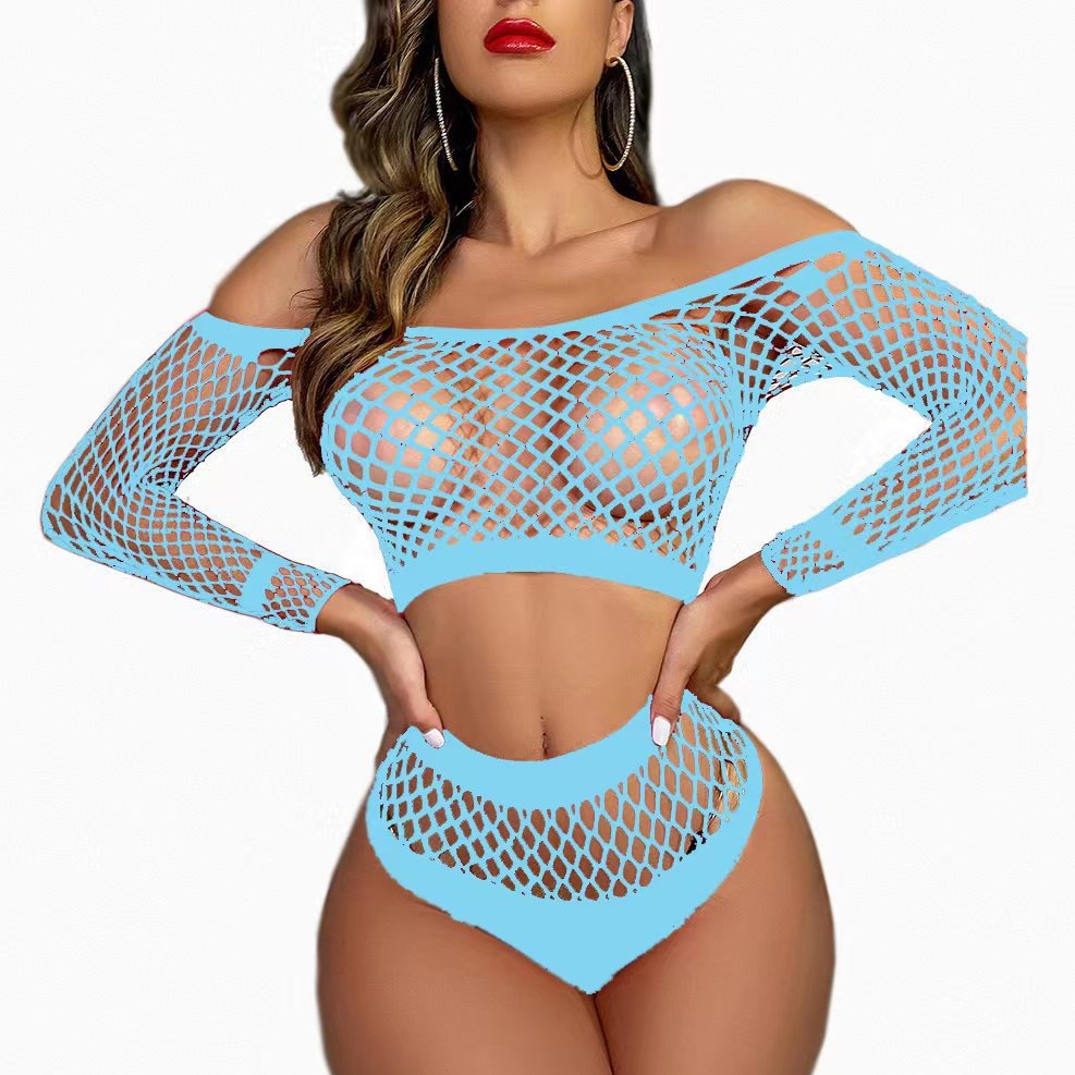 Seksualus dviejų dalių kostiumėlis moterims