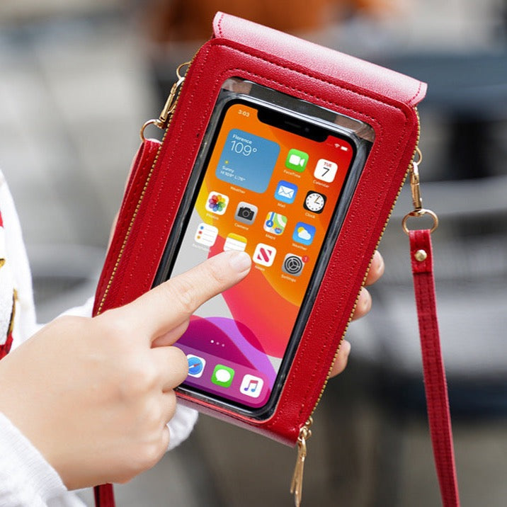 Rankinė telefonui su liečiamu ekranu