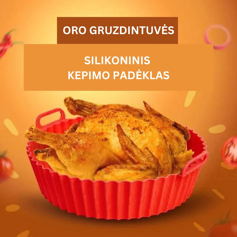 Oro gruzdintuvės silikoninis kepimo padėklas