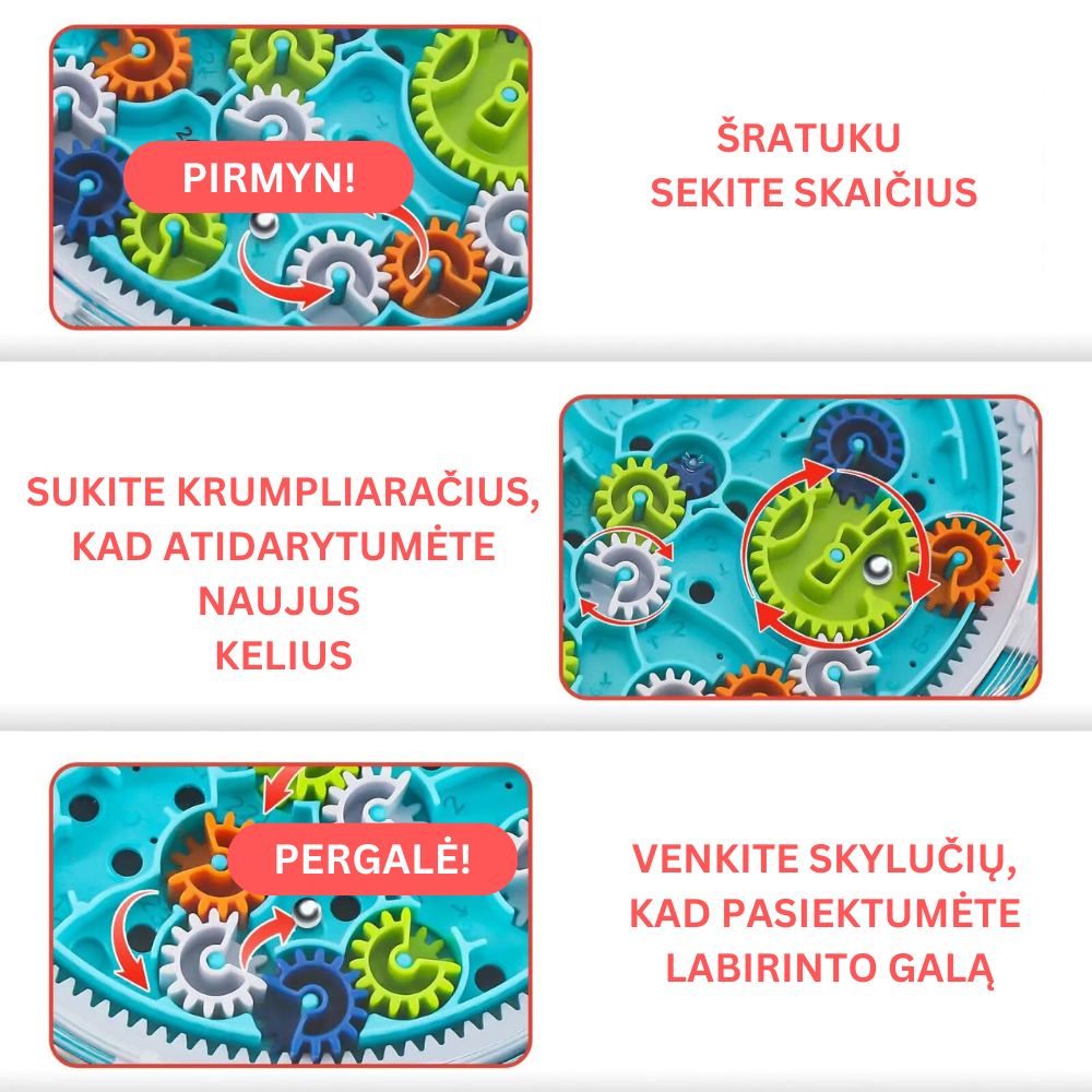 3D labirintas vaikams