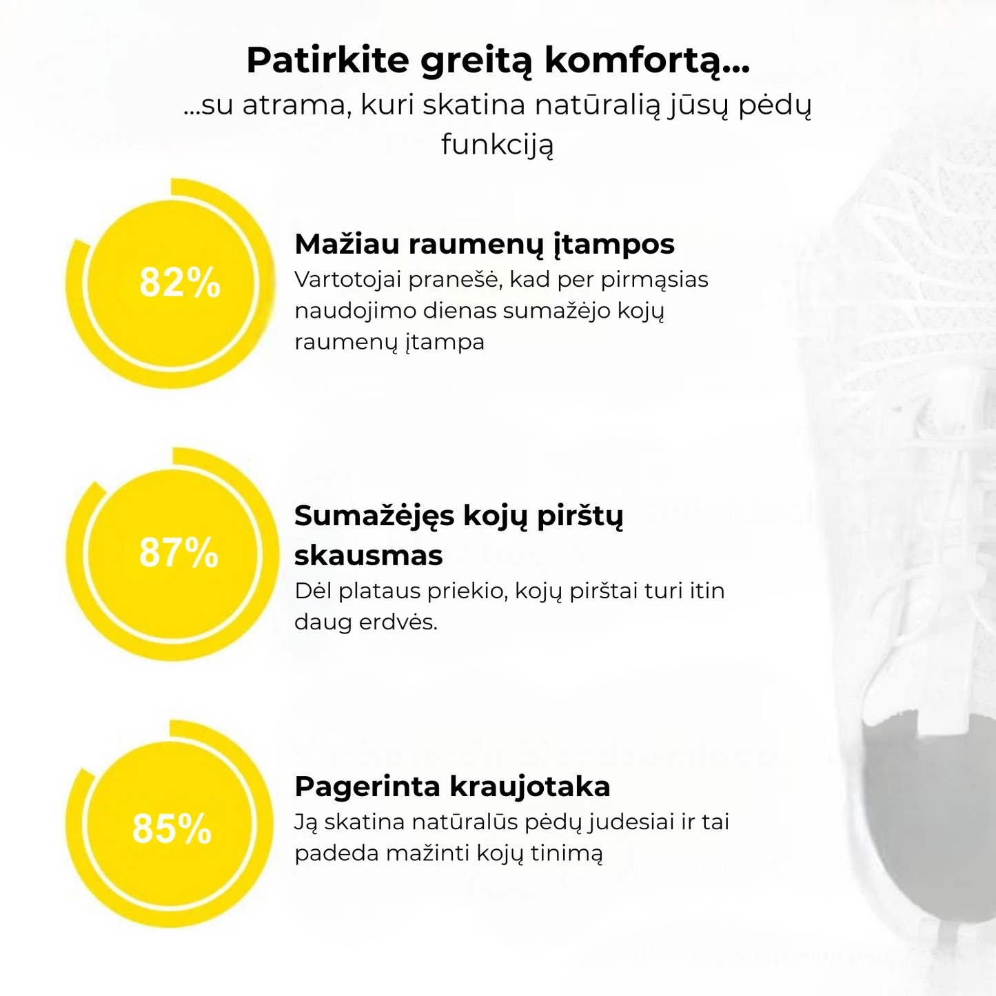 OrthoMove - Ergonomiška skausmą mažinanti avalynė