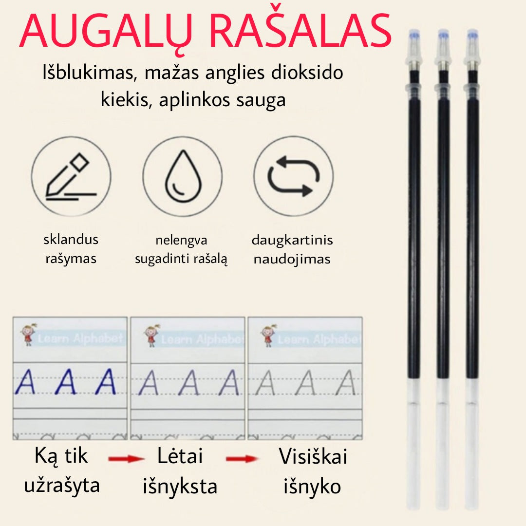 \Magic Practice Books\" daugkartinis pratybų rinkinys vaikams (nuo 3+ amžiaus)"