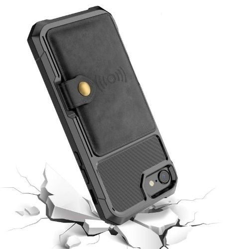 iPhone dėklas su skryriais kortelėms