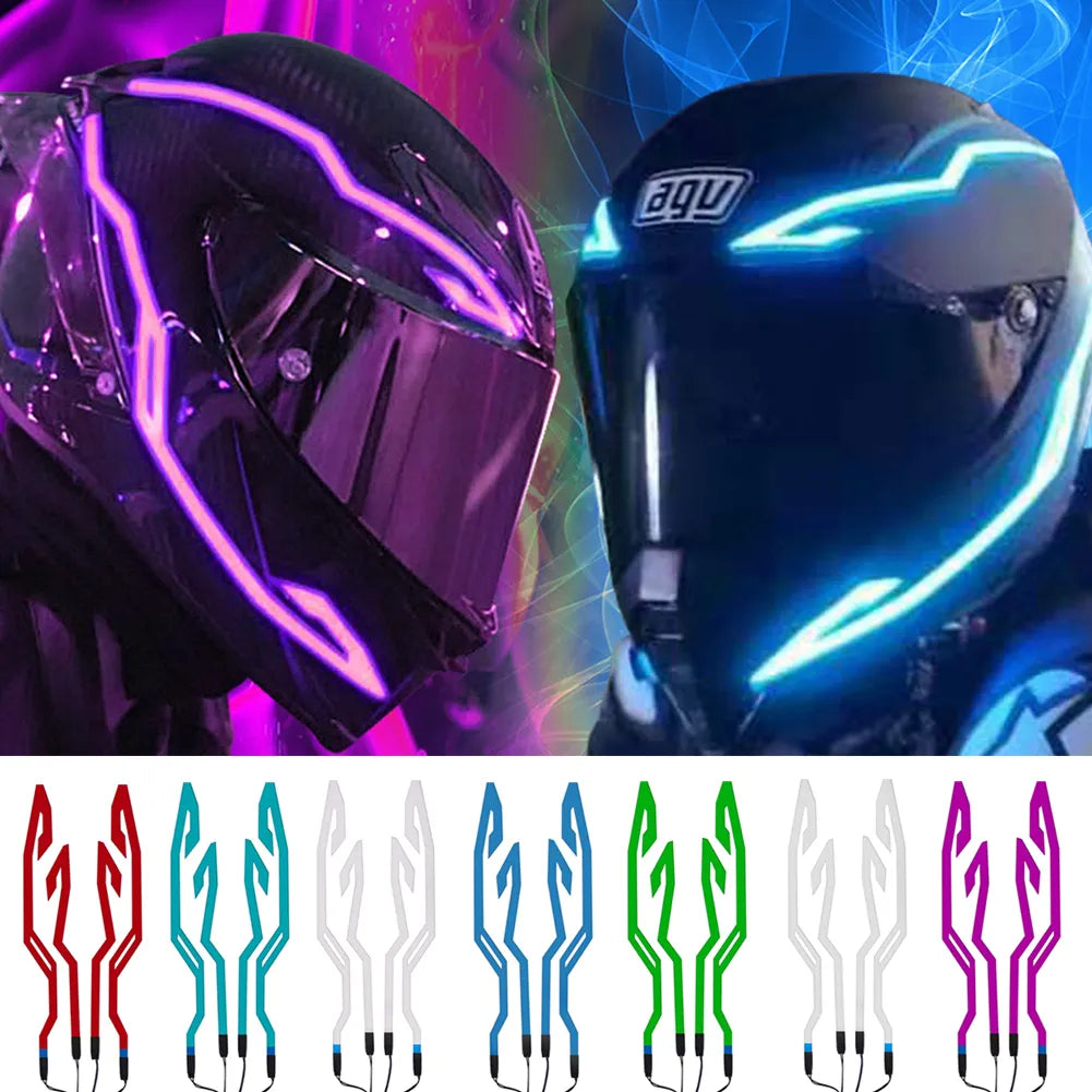 Neoninės šviesos šalmui