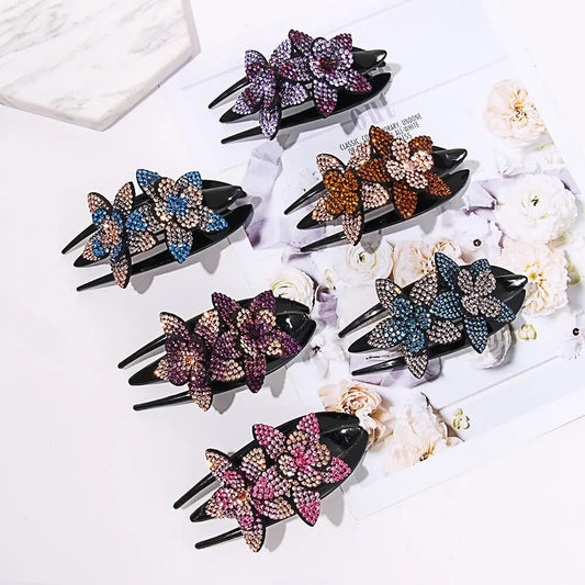 Gėlėtas plaukų segtukas