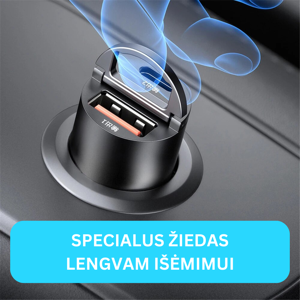 Dvigubas pakrovėjas automobiliui