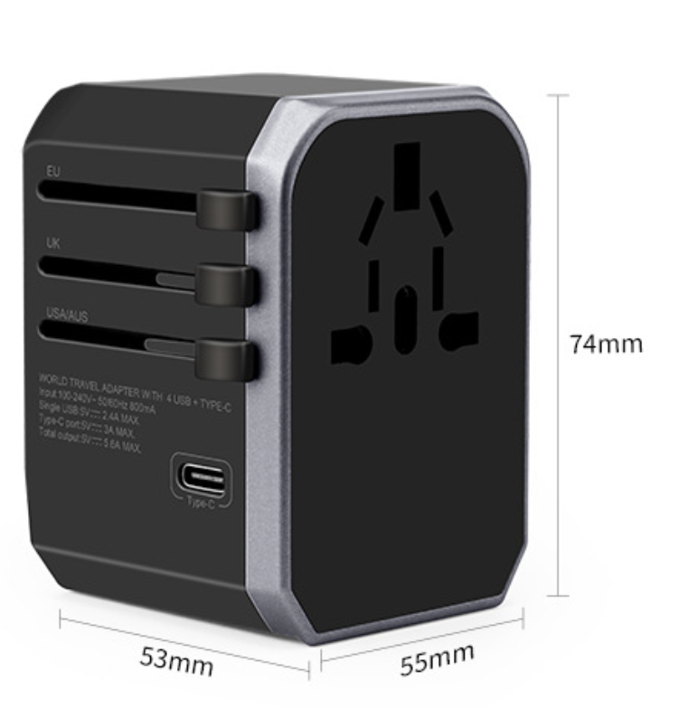 Universalus kelioninins USB adapteris