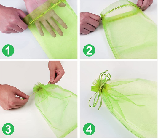 Nuo kenkėjų apsaugantys vaisių maišeliai (100 vnt.)