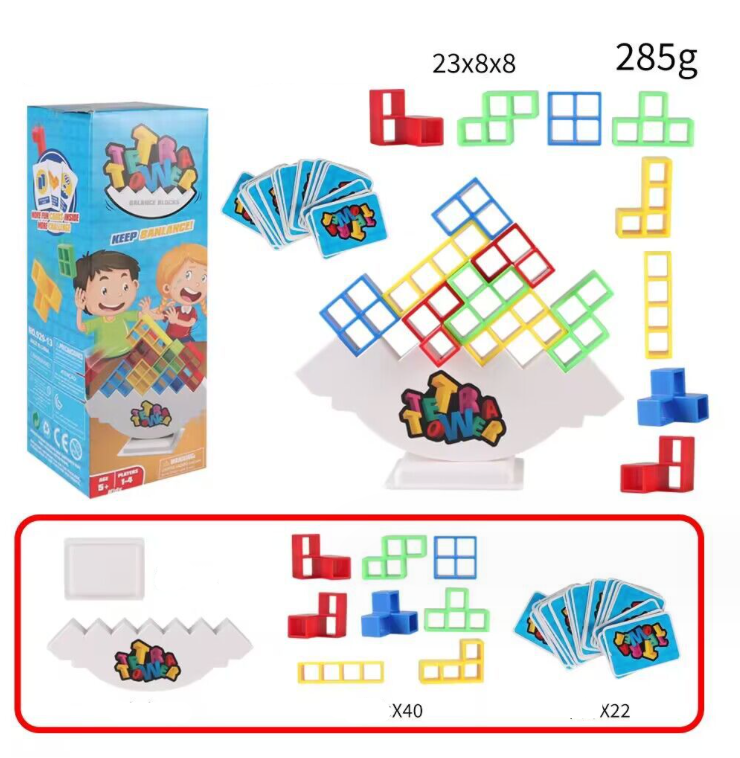 Tetris griūnantis bokštas: smagus žaidimas visai šeimai!