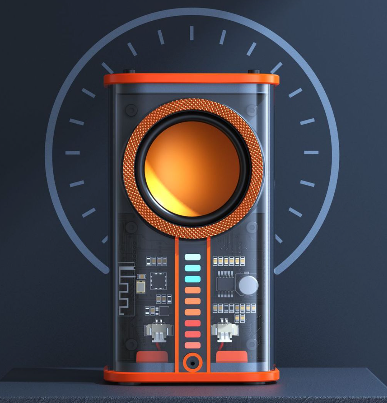 Cyberpunk stiliaus Bluetooth garsiakalbis