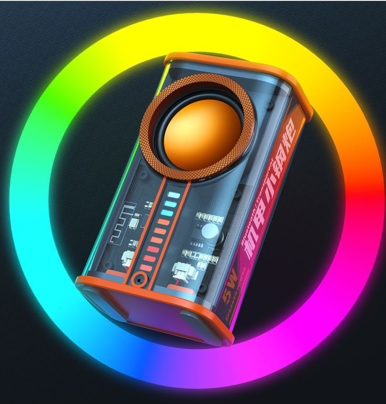 Cyberpunk stiliaus Bluetooth garsiakalbis
