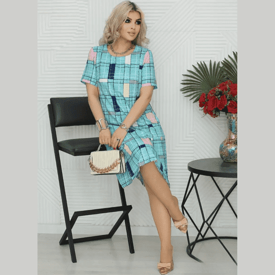 Stilinga lininė suknelė