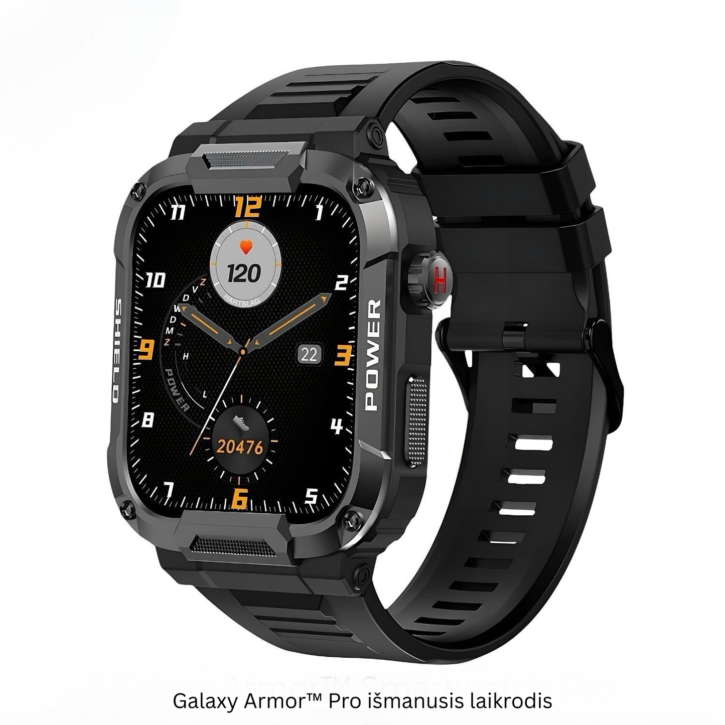 Galaxy Armor™ išmanusis laikrodis - sutaupykite 100 €+ už nesunaikinamą išmanųjį laikrodį, skirtą iOS ir Android