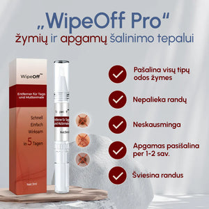WipeOff™ apgamų ir odos žymių šalinimo tepalas