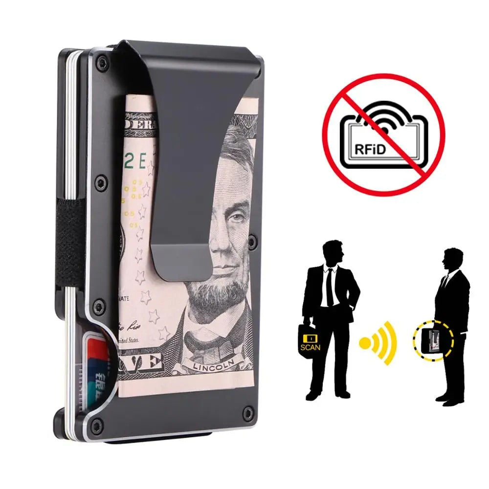 Tvirtas kortelių dėklas su RFID apsauga