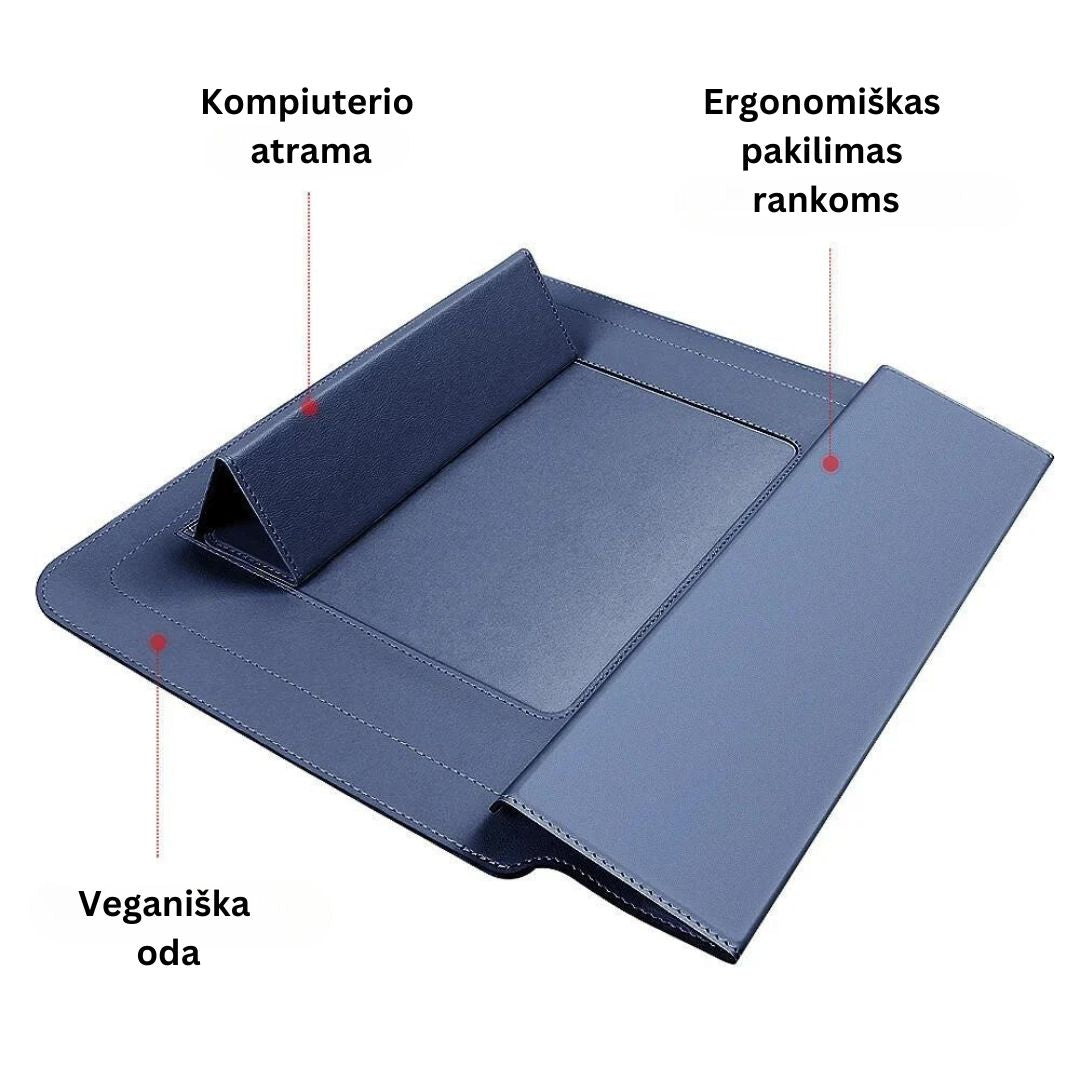 Atrama ir dėklas nešiojamam kompiuteriui 2 in 1