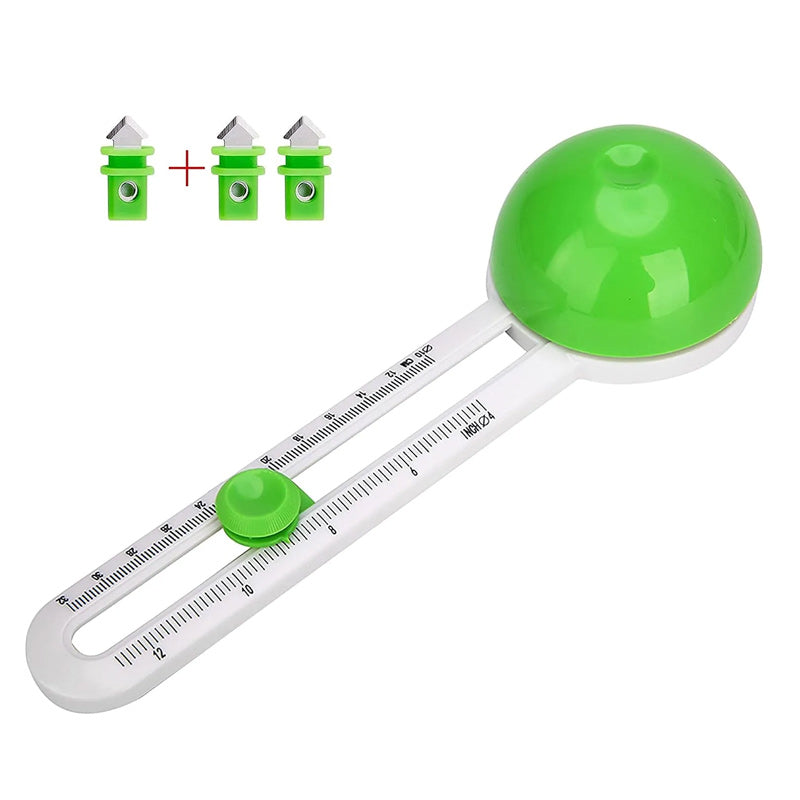 Plastikinis apskritimų pjaustymo peiliukas