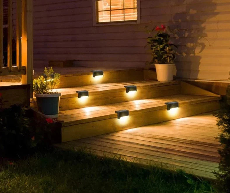 Žibintai laiptams su saulės baterija CelestialLux™ (3 vnt.)