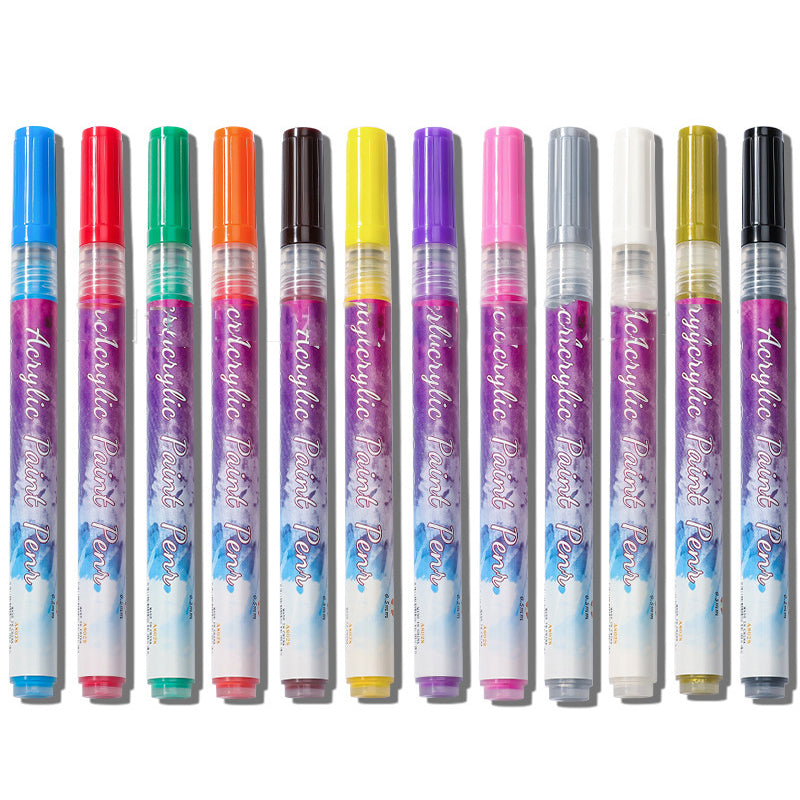 Nagų markeriai (12 spalvų)