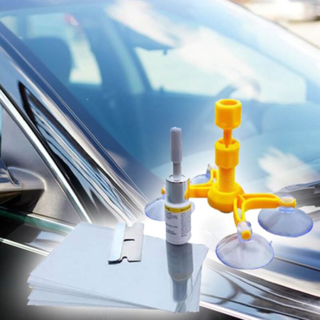 Automobilio priekinio stiklo remonto rinkinys