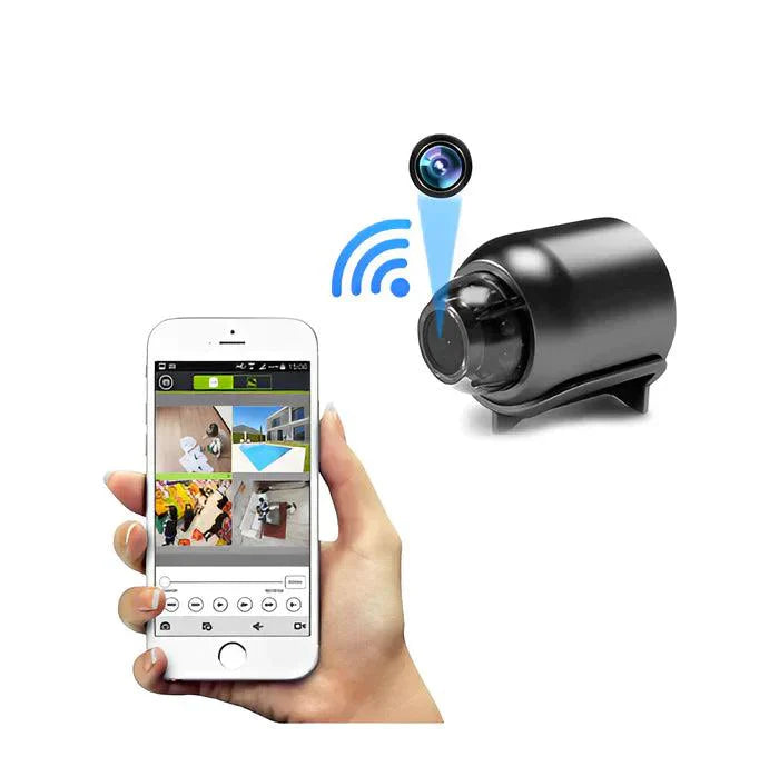 Mini \WiFi\" kamera 1080P HD su naktiniu matymu"