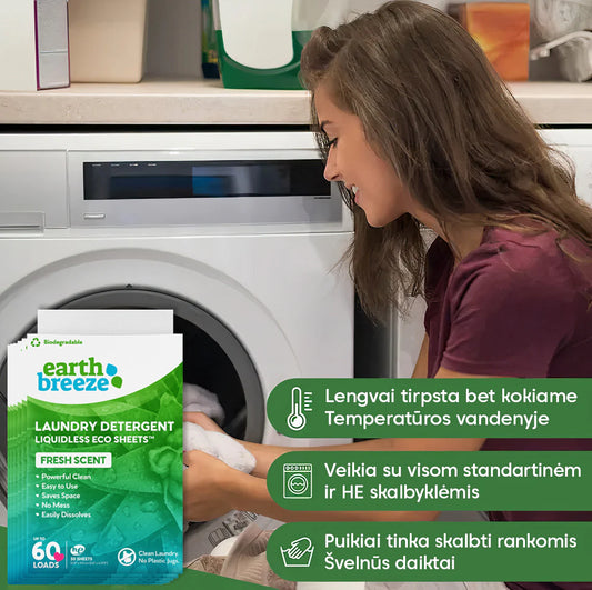 \ECO SHEETS\" lapeliai skalbimui (30 vnt.)"