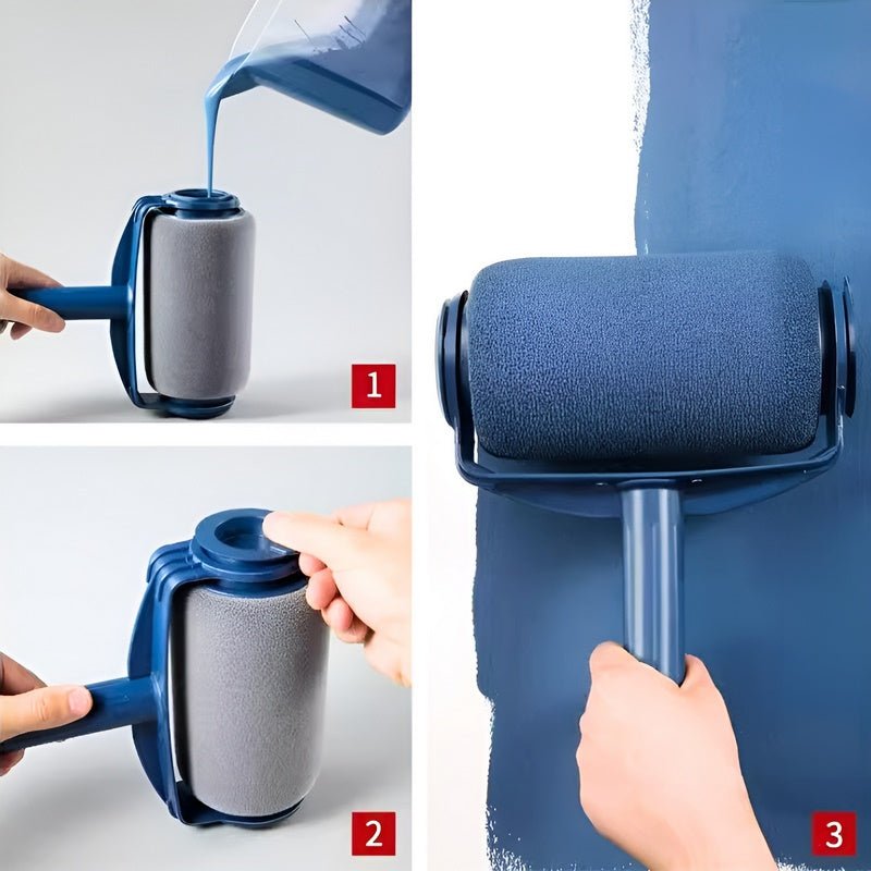 Dažymo volelis su dažų talpa viduje